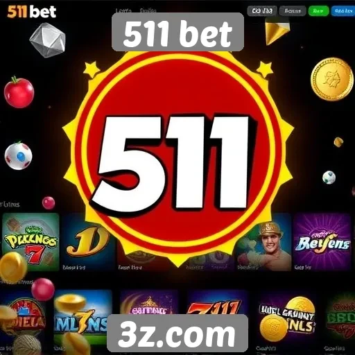 Variedade de jogos disponíveis em 511 bet