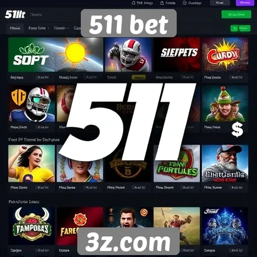 Oferta de jogos disponíveis no 511 bet
