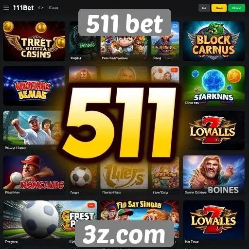 A variedade de jogos disponíveis na 511 bet